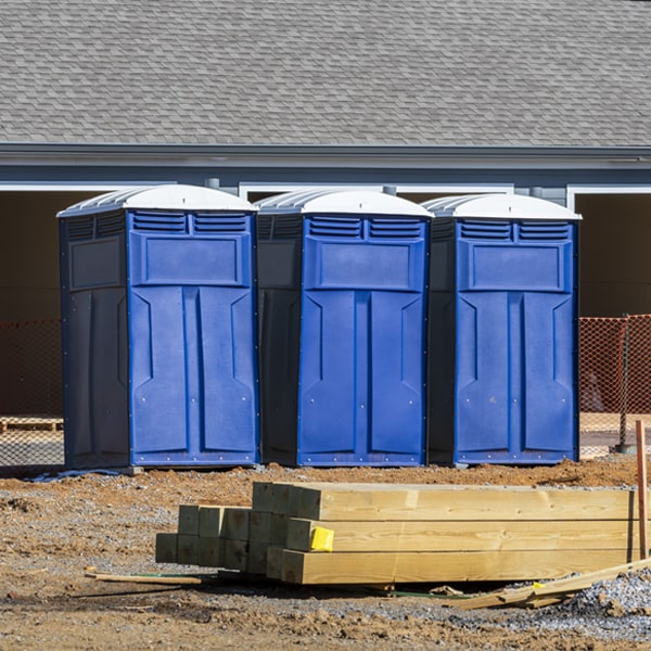 what is the maximum capacity for a single porta potty in Union Church